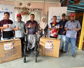 Yayasan MBI sumbang kerusi roda, katil hospital kepada golongan asnaf