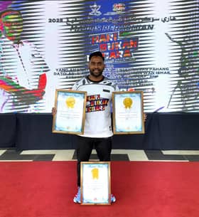 ஜெய் பிரபாகரன் குணசேகரன் மலேசிய சாதனை புத்தகத்தில் இடம் பிடித்துள்ளார்