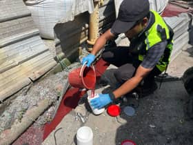 Luas probes red water discharge from plastic recycling plant in Klang