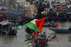 Sungai Kelantan saksi solidariti untuk Gaza, hampir 1,000 bot layarkan sokongan 