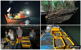3印尼渔民无证捕鱼  扣押逾200公斤渔获