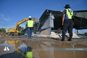 12 illegal factories razed in state’s push against illicit activity