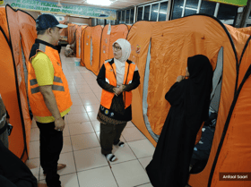 谢安宝巡视灾区 确保救援工作到位