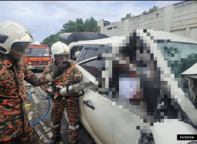 疑超车不遂迎面撞拖格罗里  休旅车酿三死.8岁男童重伤