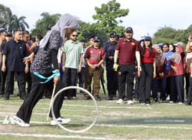Selangor Royal newlyweds join merriment at telematch