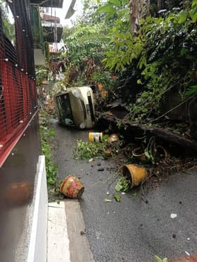 Residents felt tremors before 60-metre slope collapse in Seputeh