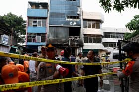 Bangunan pejabat di Jakarta terbakar, 18 maut
