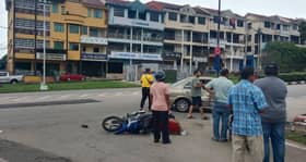 Penuntut UiTM Segamat maut, motosikal ditunggang rempuh kereta