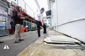 双溪龙后巷卫生改善约50%   张睷洋吁商家完善隔油器