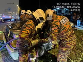 宝腾与奔驰相撞酿惨剧　一对夫妇丧命.两人受伤