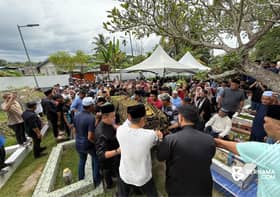 Jenazah Bung Moktar selamat dikebumikan di Tanah Perkuburan Islam Kampung Likas