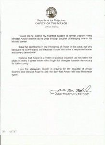 Anwar continues to receive international support