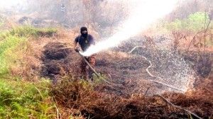 High density pipes to prevent peat fire