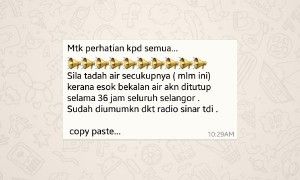 Stop spreading false news on 36-hour water disruption