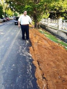 Exco: MPSJ must immediately pave road which is causing erosion