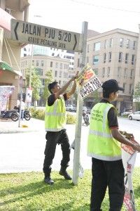 3年拆159万非法广告 灵市政厅矢整顿市容