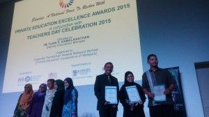 Three UNISEL lecturers awarded the National Outstanding Educator Award 2015