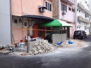 促商民拆非法建筑  沙白县会要提升后巷