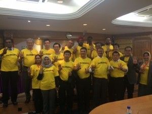 MPSJ members wear yellow in support of Bersih 4.0