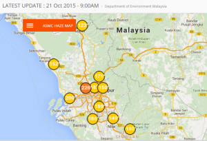 烟霾情况恶化 今早2区最严重