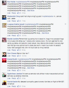 #NajibLetakJawtan floods the Prime Minister's Facebook page