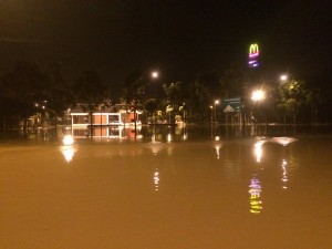 本查阿南突发水灾 加速提升2蓄水池防洪