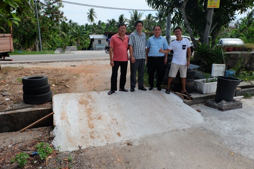 木桥变洋灰桥 安全又方便