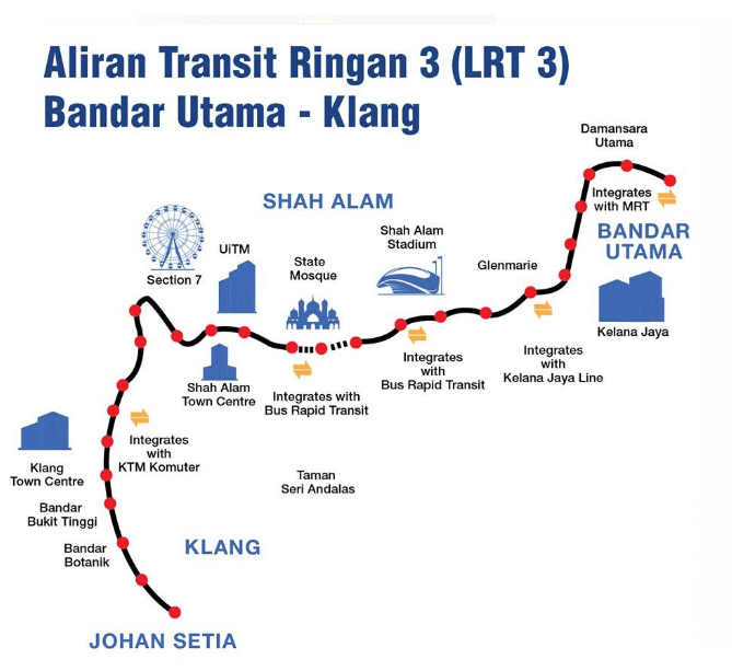 Projek LRT3 dijangka siap sepenuhnya Februari 2024