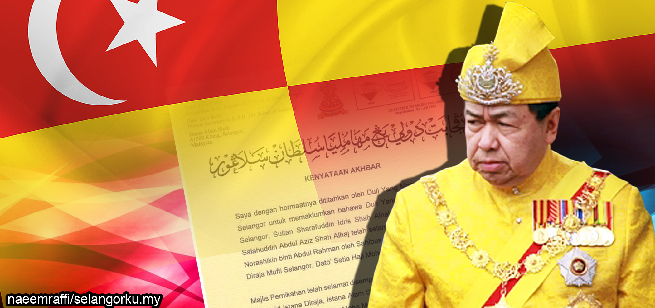 ABIM Selangor congratulates Sultan of Selangor on his marriage
