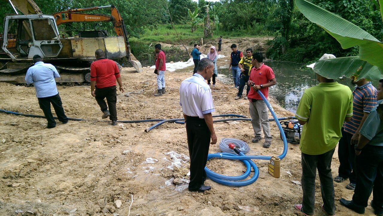 水供管理局布雅河抽取污水