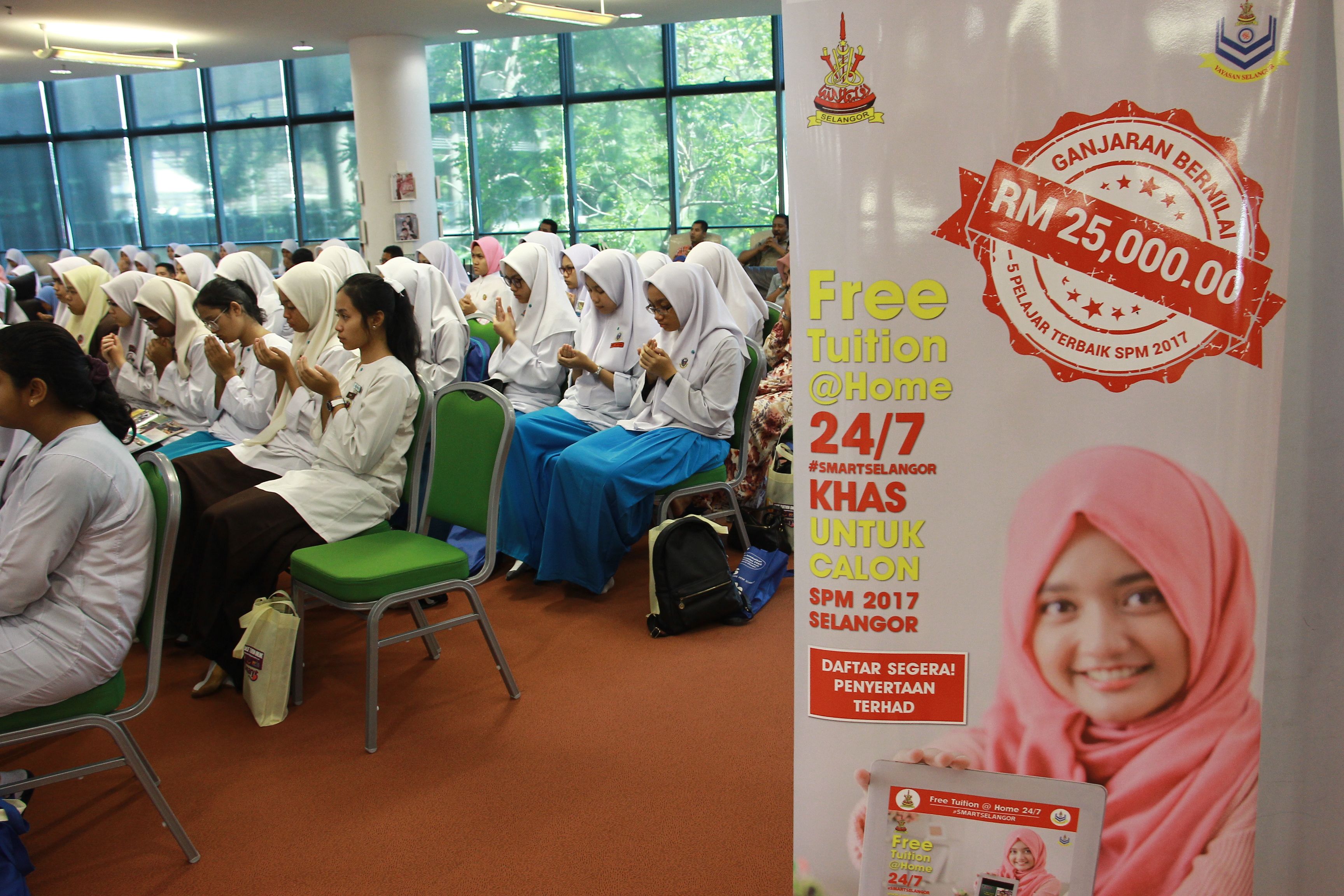 சிலாங்கூரில்  இணையம் வழி இலவச டியூசன் சேவை