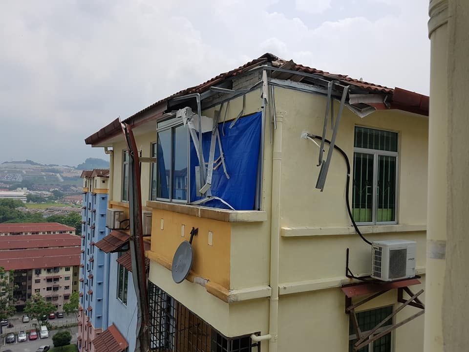 蓄水槽破裂毁组屋 雪政府承担60%维修费