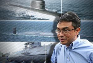 நீர்மூழ்கி கப்பல் மோசடி, ரசாக் பகிண்டா பிரான்ஸில் குற்றம் சாட்டப்பட்டார்