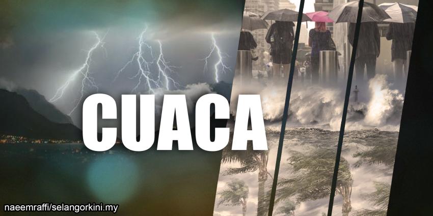 Amaran cuaca buruk lima negeri