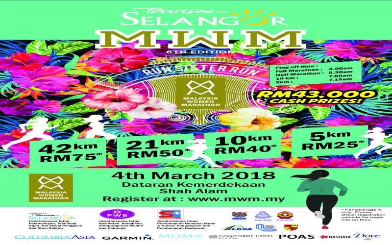 Malaysia Women Marathon kembali 4 Mac ini