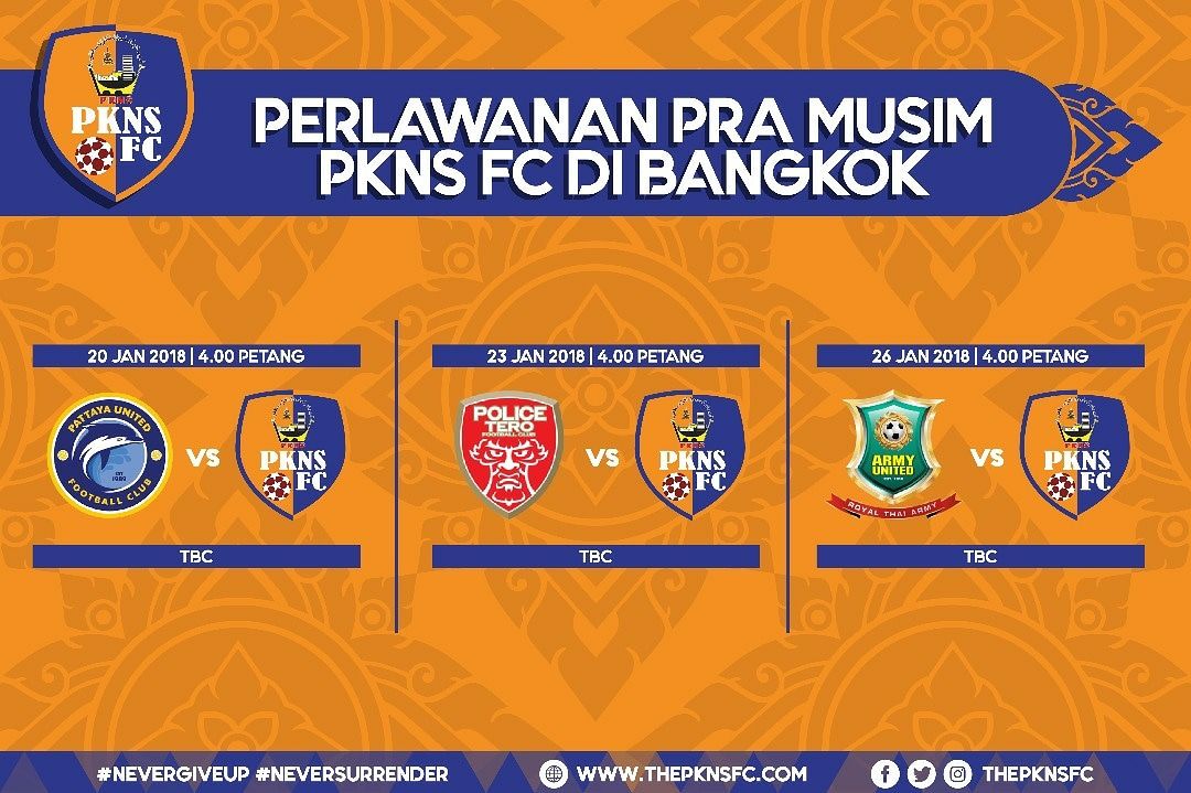 PKNS FC ke Bangkok sertai perlawanan pra musim