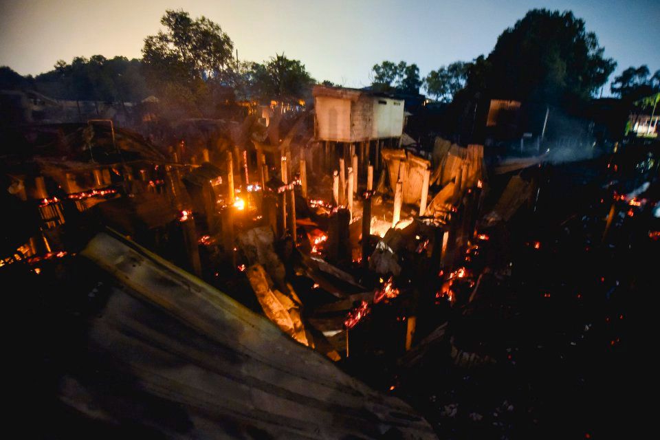 13 rumah atas air hangus di Bagan Hailam