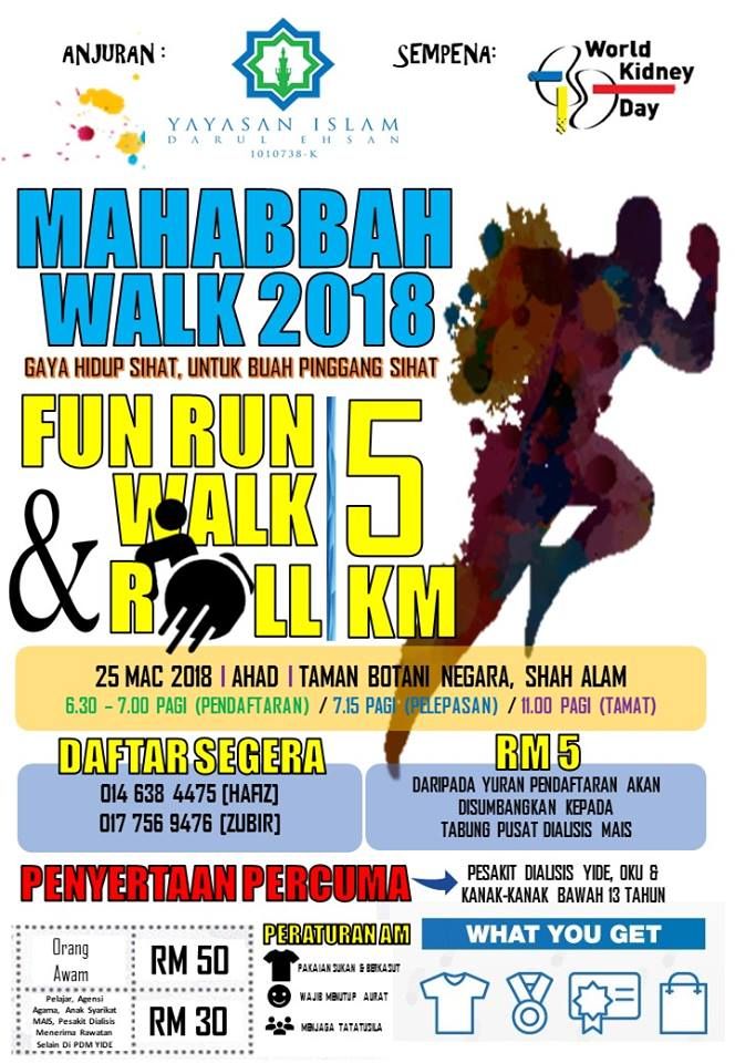 Jom sertai Mahabbah Walk 2018