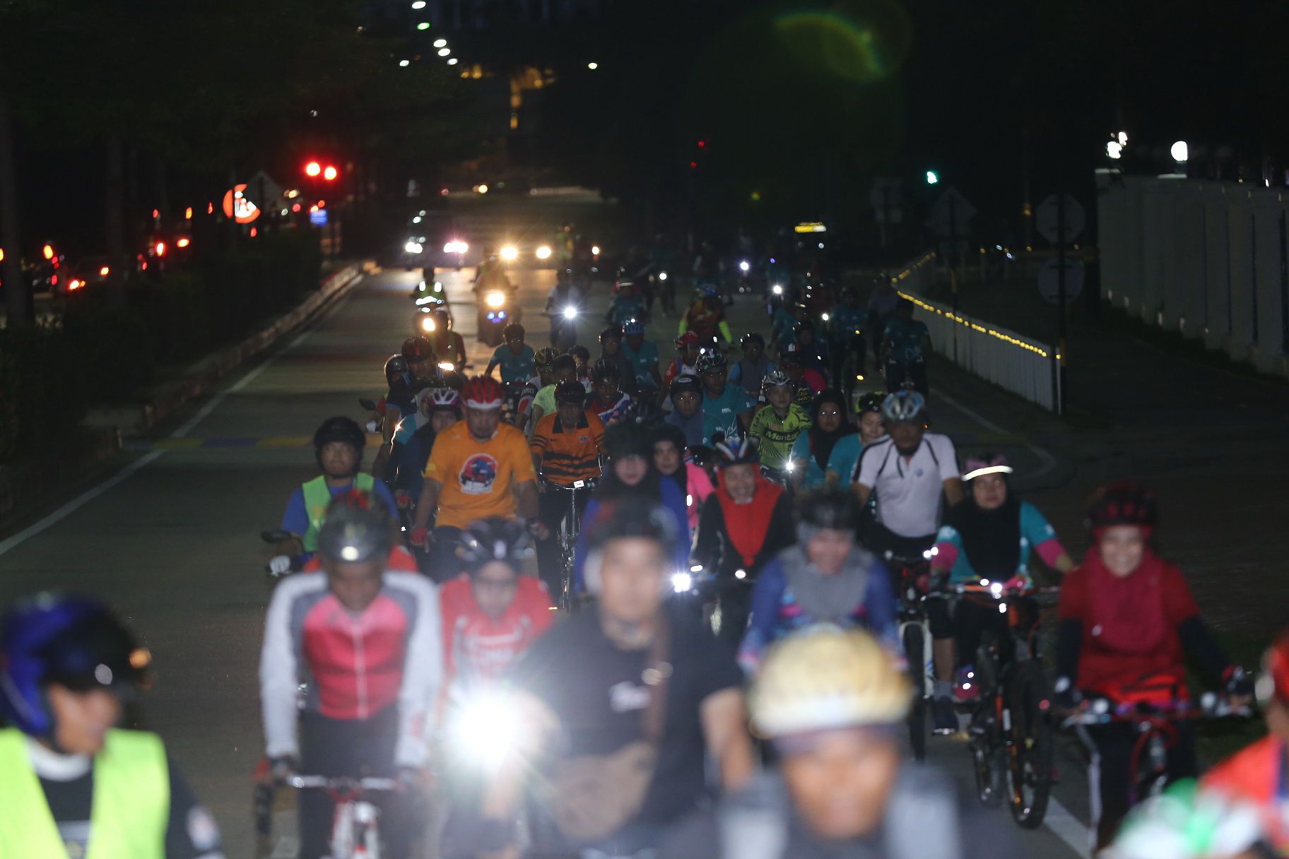 500 peserta sertai Acara Berbasikal Kayuhan Malam MBSA