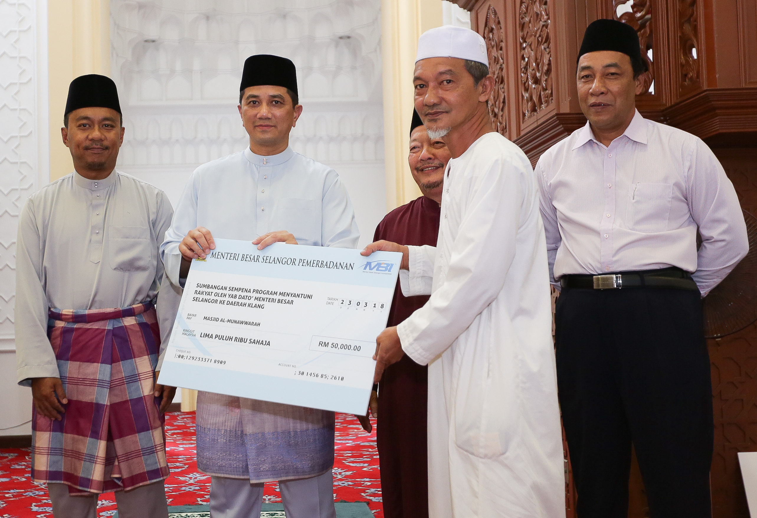 MBI salur bantuan RM180,000 untuk masjid dan surau Klang