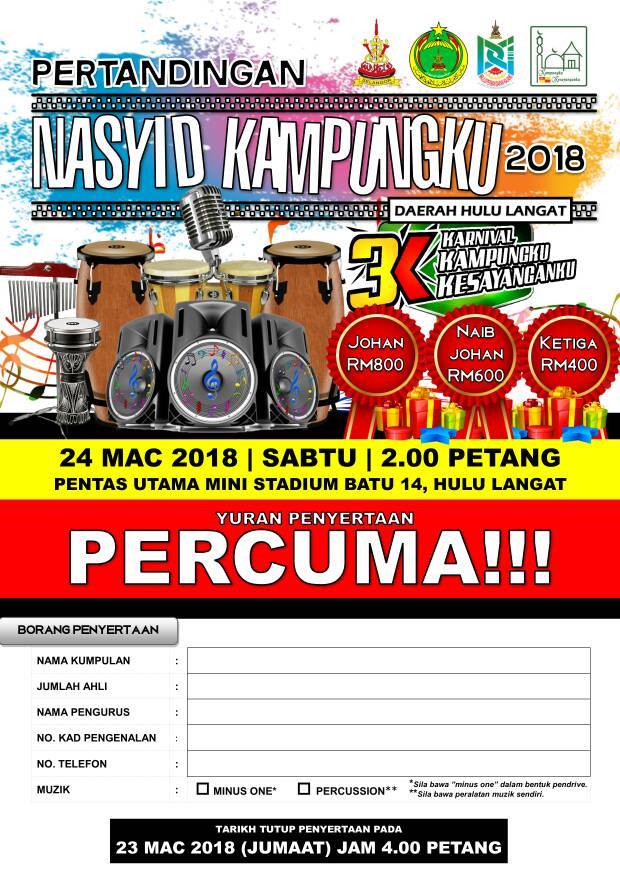 Program 3K Daerah Hulu Langat 24 Mac ini