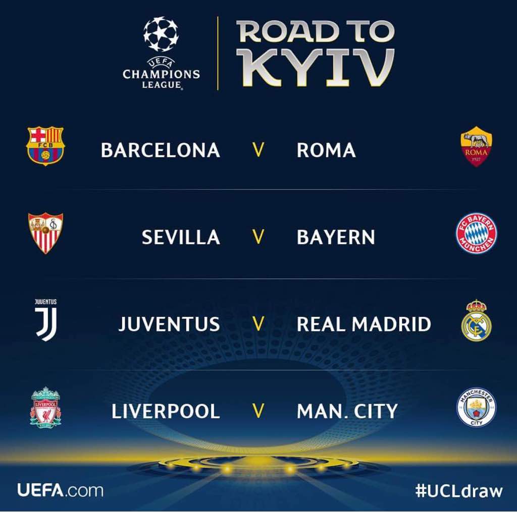 UCL: Pertembungan Juventus-Real Madrid, Liverpool-Manchester City jadi tumpuan