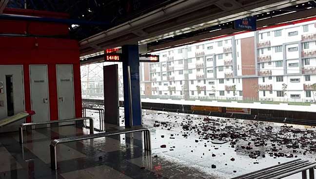 Baik pulih bumbung LRT selesai dua minggu