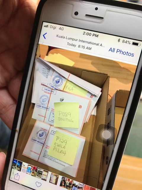 Banyak undi pos masih di KLIA?