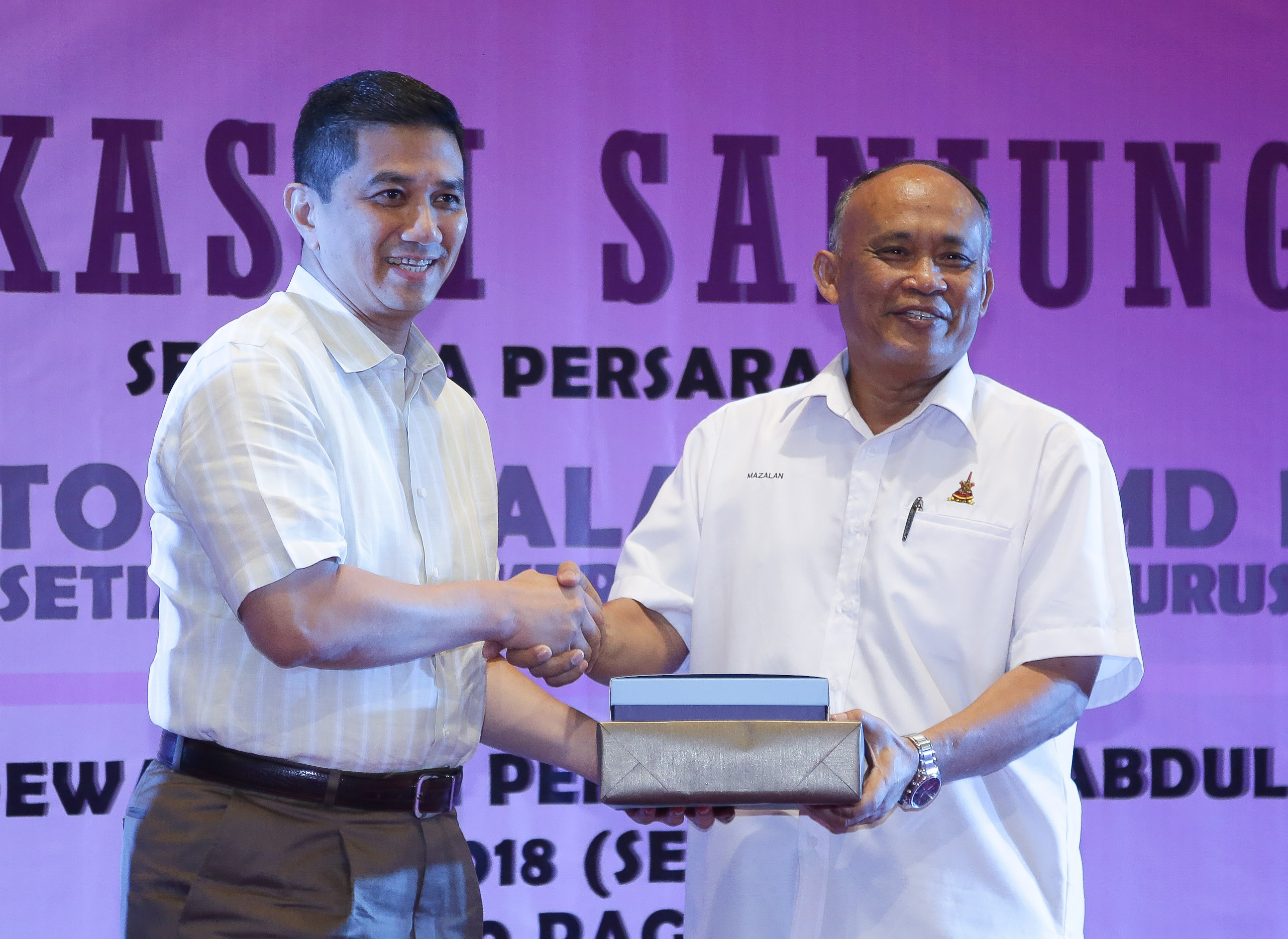 Terima kasih Dato’ Mazalan Md Noor