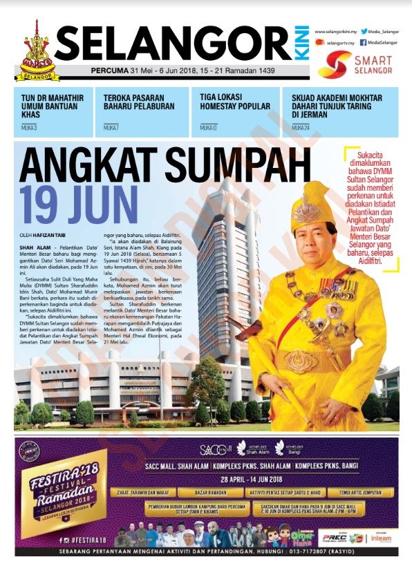SelangorKini 31 Mei - 6 Jun 2018