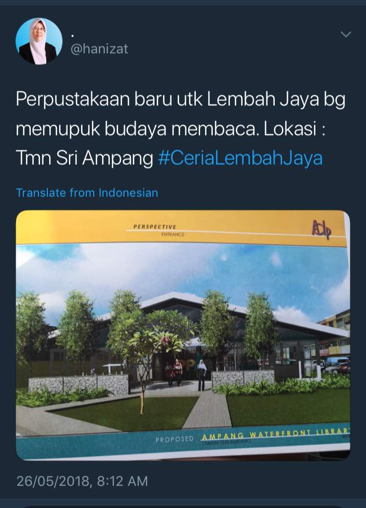 Perpustakaan baru buat penduduk Lembah Jaya