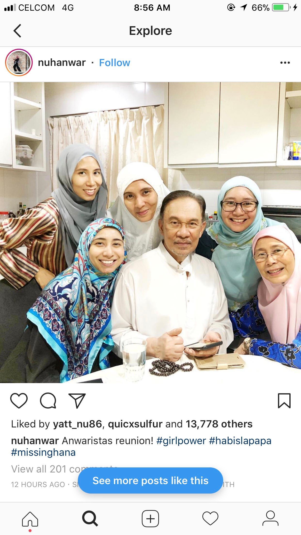 Netizen terharu lihat suasana bahagia keluarga Anwar Ibrahim