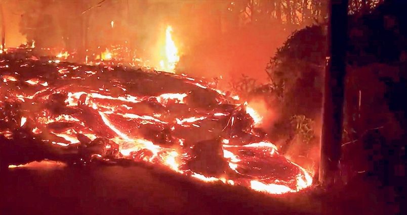 Lahar gunung berapi ‘telan’ jalan raya di Hawaii