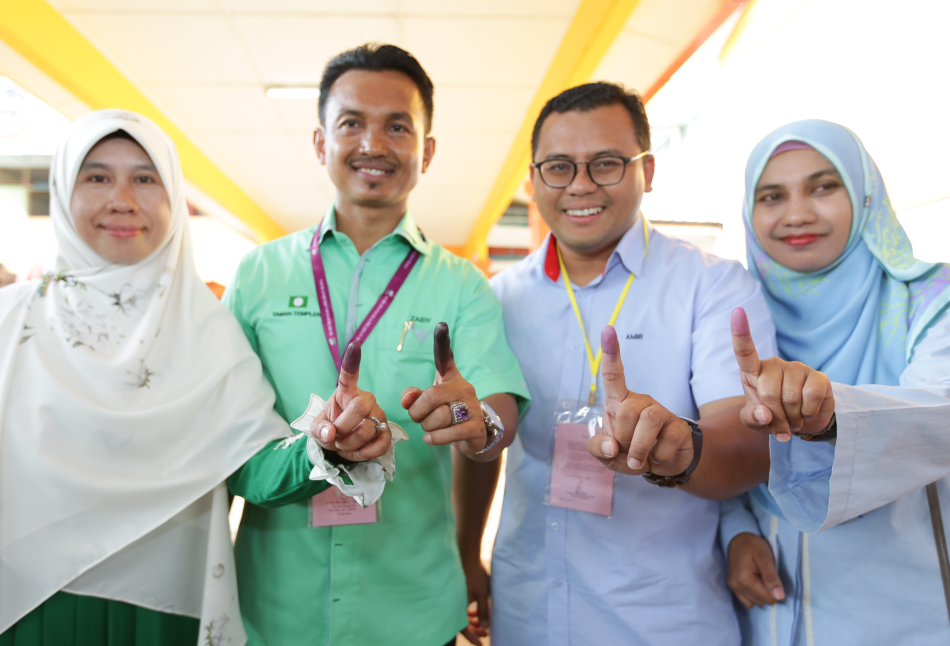 Amirudin dan Zaidy bersua muka, hadir buang Undi Taman Templer